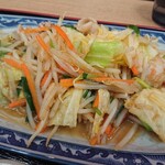 日本坂パーキングエリア（上リ） - 野菜炒め定食