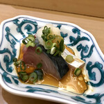 兄弟寿し - 佐渡 鯖 辛味大根と