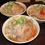 らーめんでぽっと - からし豚そばx3