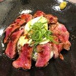 Teppanyaki Tarou - あか牛ステーキ丼セット1650円