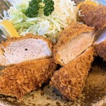 とんかつ 丸一 - ヒレカツ断面