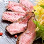 わい家 - サシがビッシリ入った霜降り和牛たたき(￥1380)