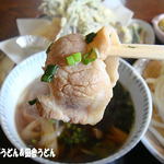 田舎うどん てつ - 2012年4月　あっさり豚肉