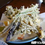 田舎うどん てつ - 2012年4月　野菜天