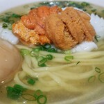 塩そば専門店 桑ばら - 雲丹とモンゴウイカの秋刀魚出汁の塩そば