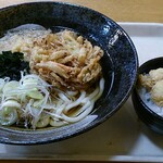 Ajikaidou - かき揚げうどんとミニとり天丼セット