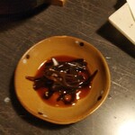 Kanikanitei Ando Ajiya - 雑炊に付いてくる昆布の佃煮