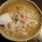 Kanikanitei Ando Ajiya - 雑炊にたっぷり蟹の身を