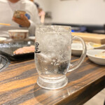 焼肉みつ星 - 芋焼酎(ソーダ割り)