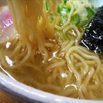 鶏花 - かけ塩らーめんの麺