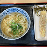 Mitsubishi Materiaru Naoshima Seikyou Udon - かけうどん＆ちくわ天