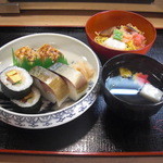 千登利亭 - 若狭のセット。