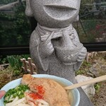讃岐うどん がもう - がもう地蔵と一緒に