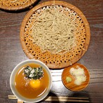 三合菴 - とろろ蕎麦　　山芋、海苔、卵黄