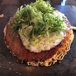 Otonano Okonomiyaki Kate-Kate - 海幸山幸デラックス。そばダブルで。