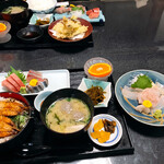 味処 大森 - いわし蒲重とヒラメの刺身