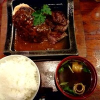 鉄板ダイニング 哲 - 名物　哲ステーキ