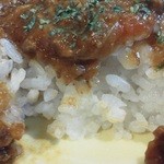 六本木バール・デルソーレ - 201204  ﾊﾞｰﾙ･ﾃﾞﾙ･ｿｰﾚ　男の日ｻｰﾋﾞｽ「ﾐﾆｶﾚｰ丼」拡大.jpg