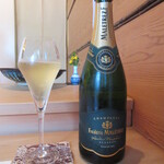 江戸前鮨 二鶴 - Frederic Maletrez Brut Reserve Primire Cru 7000円(税別)