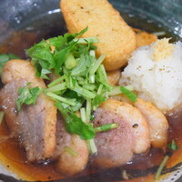 鴨と生麩揚げ出し