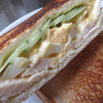 三日月 - ホットサンドのアップ