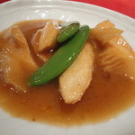 アワビとたけのこの炒め