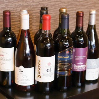 上海料理との相性抜群！厳選された国産ワインを堪能