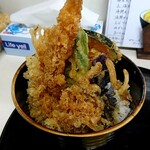 Teshio - トク天丼750円+かきの天ぷら210円