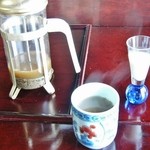 いろり　じねん - 「大豆茶」サービスです（美味しかったです）