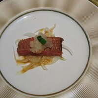 仙台牛焼肉 花牛 - 炙り仙台牛のみぞれ和え