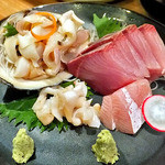 天ぷら処 こさか - 刺身盛り合せ（２０１２年４月）