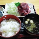 ひめかゆ温泉 - 料理写真:市場の朝どり一番定食