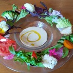 カフェ　ランプ - 鴨川野菜のバーニャカウダ