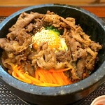 韓国料理 キムチ工房 土爛土爛 - ビビンバ＋肉盛り