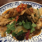 大衆中遊華食堂 八戒 - 豚肉と厚揚げの麻辣煮込み