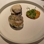 ル　ピニョン - 三重県桑名の蛤のゼリー寄せ アボカドのクルトン