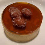 ル　ピニョン - 黒糖のムースアイス　甘納豆添え