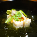 銀座 しのはら - 芝海老と蛤の2層の真薯