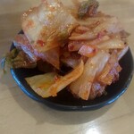 椿ラーメンショップ - 無料白菜キムチ