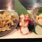 鰻と炭火焼とよ長 - 前菜（３０００円コース）