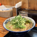 中華蕎麦 春馬 - いつもの朝ラーセット（小）700円と九条ねぎTP100円