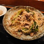 屋台酒場あぐらし - ピリ辛肉野菜炒め(20-02)