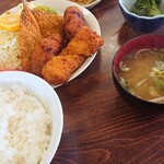 きくち食堂 - ミックスフライ