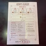 ヘンリーズ バーガー - メニュー