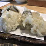 蕎房 猪口屋 - 牡蠣の天ぷら