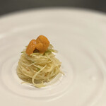 イチリン ハナレ - ザーサイのカッペリーニに雲丹