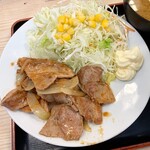 Matsuya - 豚肩ロースの生姜焼定食 660円