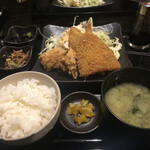 隆之屋武膳 - ミックスフライ定食¥760