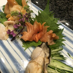 船正 - 赤貝　みる貝　青柳　牡蠣