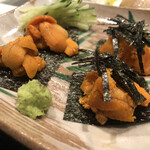 船正 - 生ウニと蒸しウニ